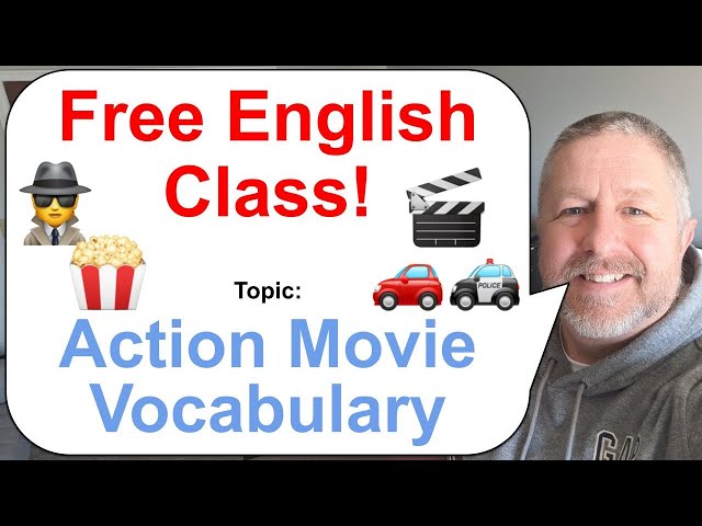Let's Learn English! Topic: Action Movie Vocabulary! 🕵️🍿🚓