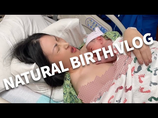 LIVE BIRTH VLOG | Natural Labor and Delivery WITHOUT Epidural