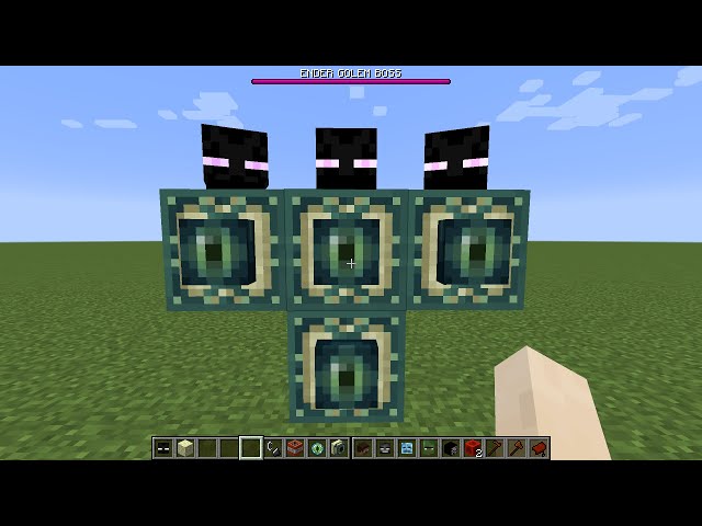 what if you create an ENDER GOLEM BOSS in MINECRAFT (part 55)