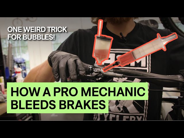 How a Pro Mechanic Bleeds Shimano XTR Brakes on a Devinci Spartan | Inside TPC  | TPC