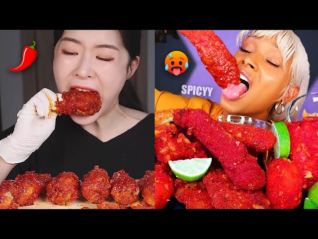 mukbangers DESTROYING their stomachs with SPICY food