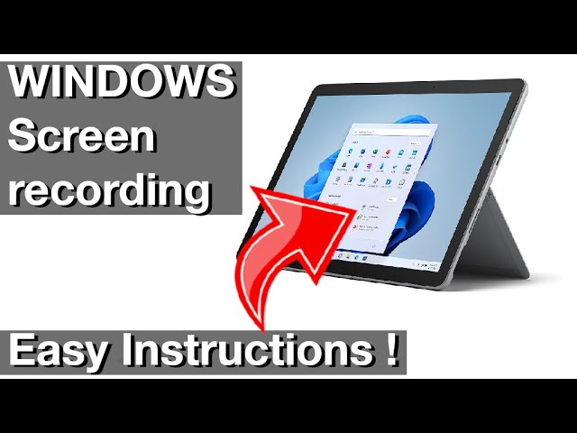 Screen Recording on Windows11 (How to instructions video)