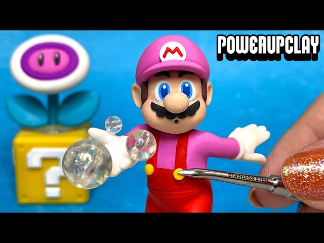 Making Bubble-Mario from Super Mario Wonder with Polymer Clay