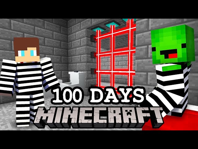 Escaping from a 100 DAYS PRISON in Minecraft!