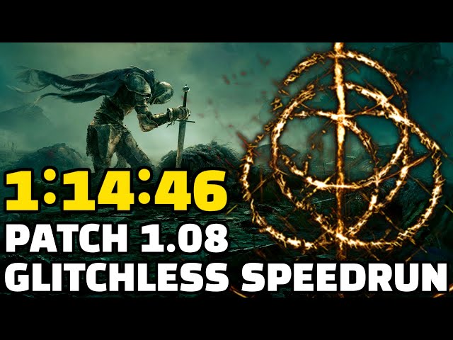 Elden Ring Any% Glitchless Speedrun in 1:14:46 (Patch 1.08)
