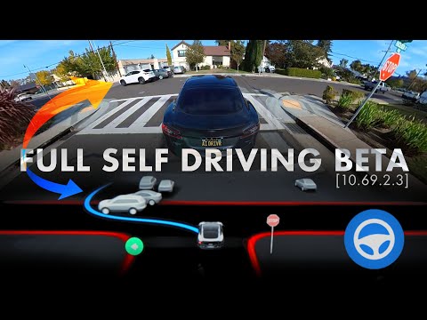 The HUMAN inside Tesla FSD - Full Drive through San Mateo, CA