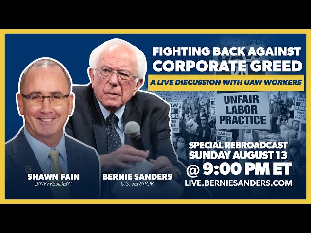 FIGHTING BACK AGAINST CORPORATE GREED (REBROADCAST AT 9PM ET)