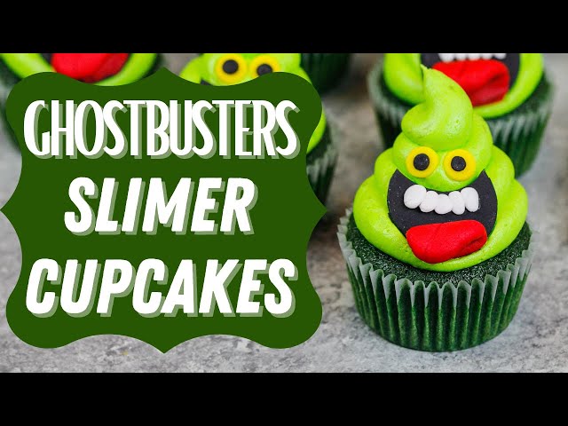 Ghostbusters Slimer Cupcakes | CHELSWEETS
