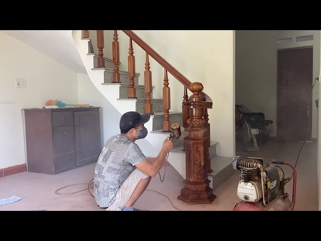technology of installing wooden stair railings