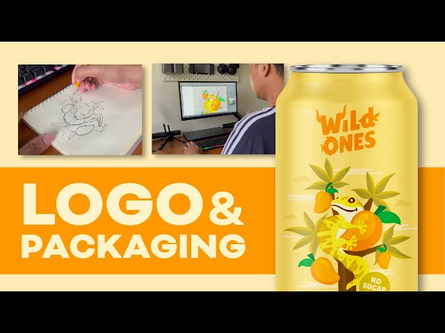 Designing a Beverage Brand | Logo and Packaging Design Process