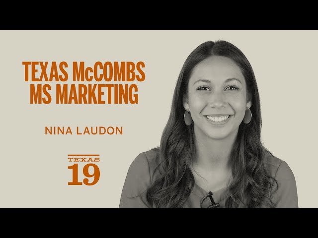 The McCombs Experience- MSM  | McCombs School of Business | UT Austin