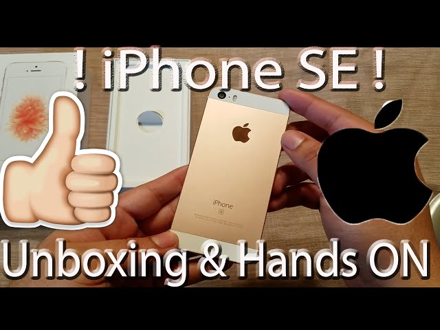 iPhone SE Unboxing & First Look Rose Gold