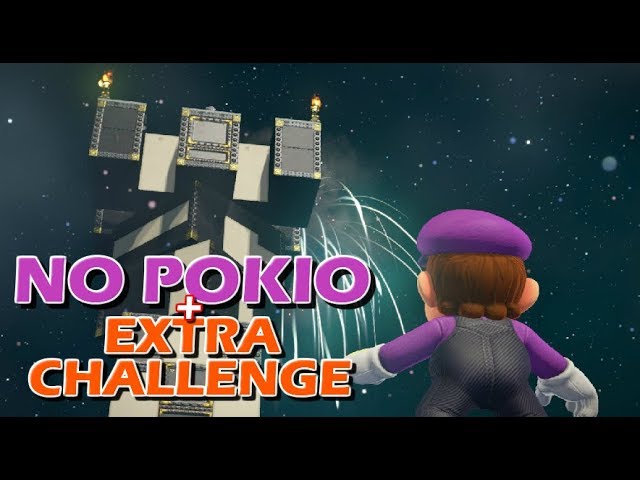 Climbing Bowser's Spinning Tower | No Pokio + Extra Challenge | Super Mario Odyssey