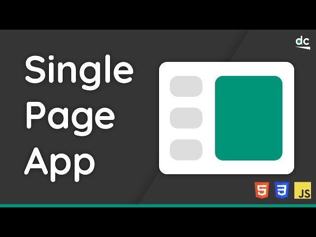 Build a Single Page Application with JavaScript (No Frameworks)