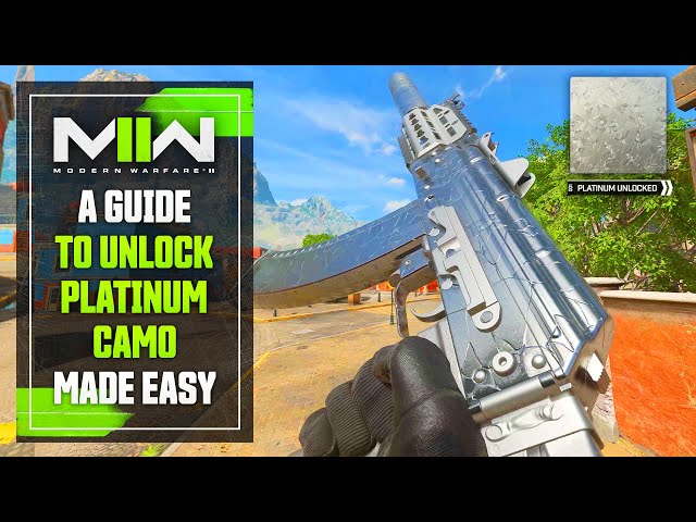 Modern Warfare 2: UNLOCKING PLATINUM Camo Made Easy... (Mastery Camo Guide)