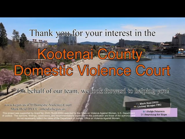 The Kootenai County Domestic Violence Court