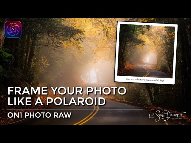 Frame Your Image Like A Polaroid In ON1 Photo RAW