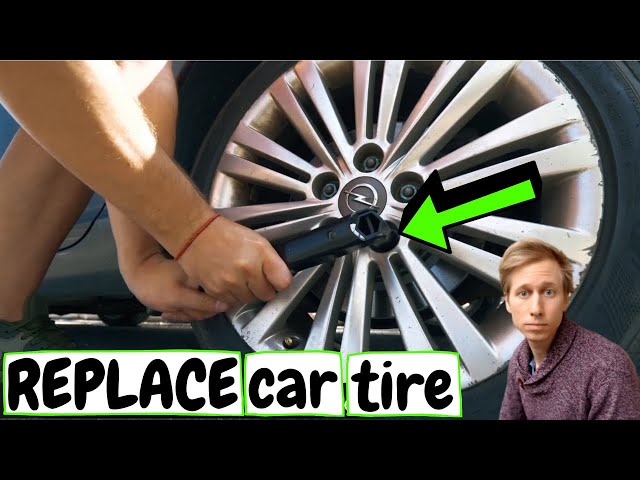 How to change TYRE of a car?🚘What are the 6 steps to changing the flat tire? – Replace car tire