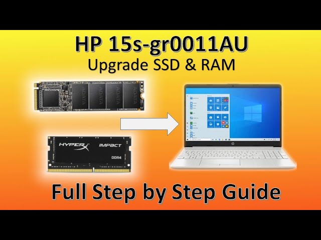 Step by Step Guide to Upgrade SSD & RAM on HP 15s-gr0011AU | Full Guide