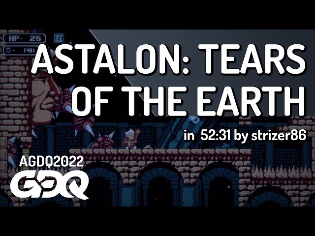 Astalon: Tears of the Earth by strizer86 in 52:31 - AGDQ 2022 Online