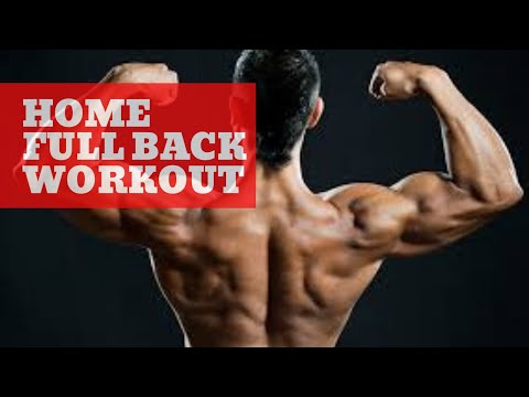 back workout at home / musculation dos sans matériel