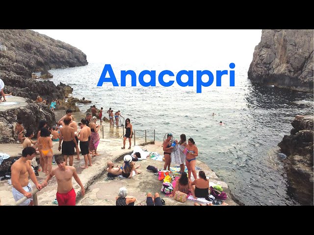 [4K]🇮🇹Italy Summer Walk: Stunning view of Monte Solaro 🌄 Lido del Faro🩴👙Night Walk in Anacapri 🌛🌃
