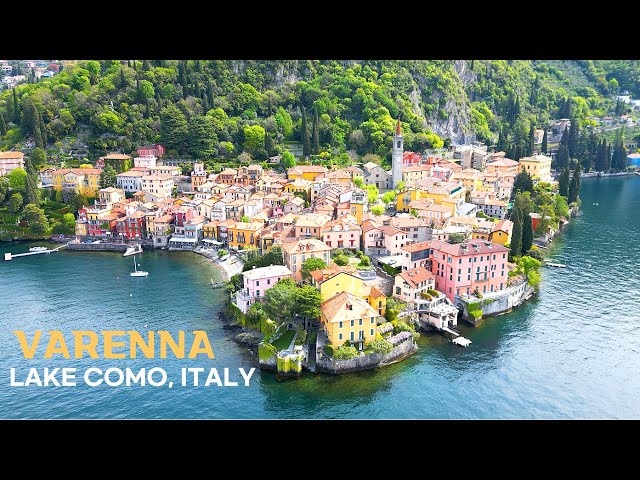[4K]🇮🇹 Walking tour of Varenna, Lake Como, Italy & Villa Cipressi💗 Dinner at Monamour🍝🍷 Apr. 2023