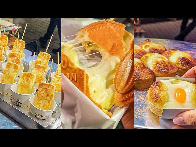Thiên đường phô mai ở MyeongDong: phô mai nướng, bánh đồng xu phô mai tan chảy, bạch tuột que..🤤
