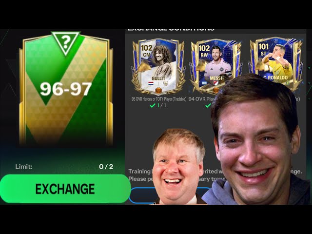 96-97 exchange, my luckiest day in fc mobile 🤩 #fcmobile