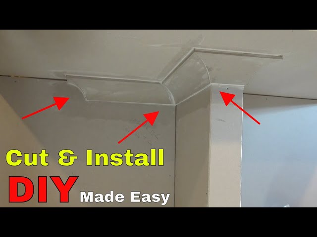 How to cut and install cornice coving - DIY