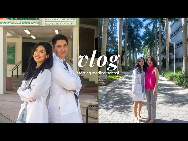 First two weeks of medical school // Orientation, Class, White coat ceremony // UM Med School Vlog