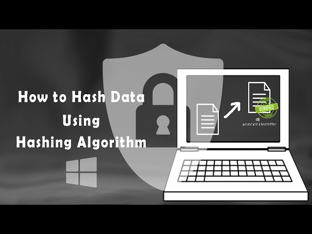 How to Hash Data or File on Windows using Hashing Algorithm | Hashing: Data Integrity Example