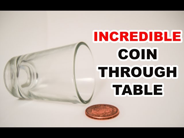Incredible Coin Through Table - Magic Trick Tutorial