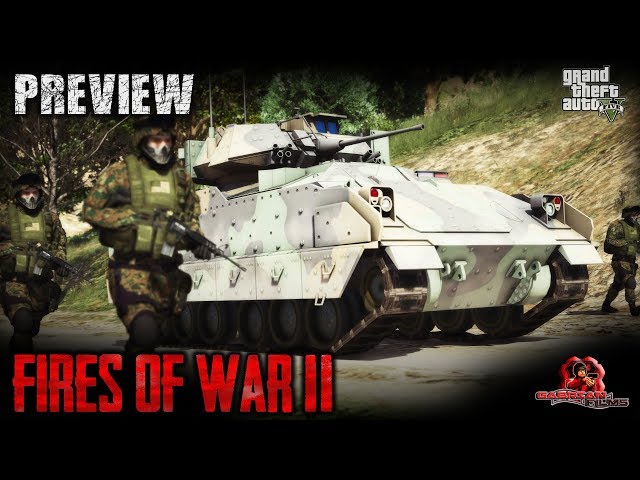 GTA 5 - Military Vehicles SFX (Engine, Tracks etc.) | Fires of War 2 - Ep2 Preview