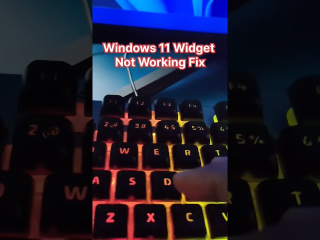 Windows 11 Widget Not Working Fix Like A Pro🤓