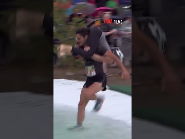 How would you do in Finland's wife-carrying competition? #shorts #finland