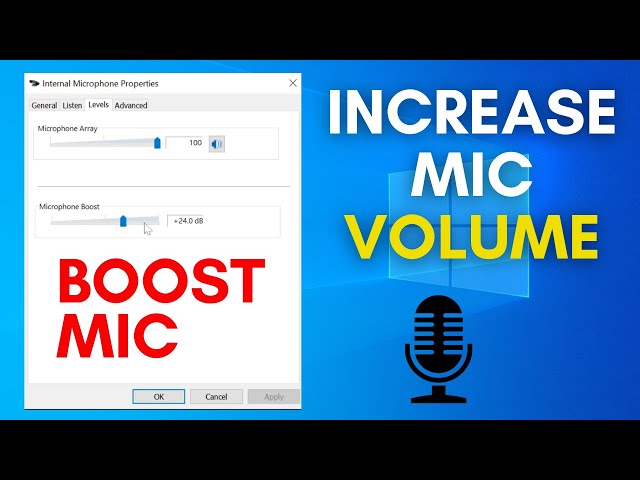 How to Increase Microphone Volume in Windows (2024) | BOOST Mic Volume