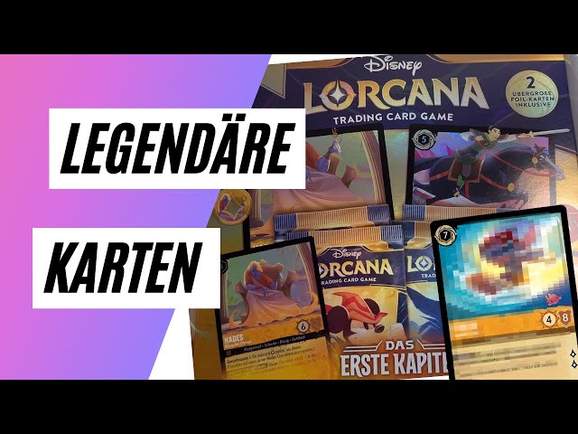 Disney Lorcana Das Erste Kapitel Geschenk Set Deutsch Legendäre Karte