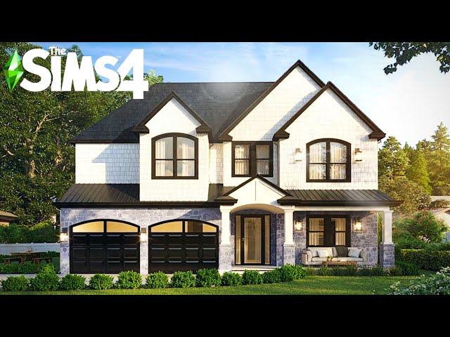 Rich Family Cottage: Curb Appeal Recreation ~ Sims 4 Speed Build (No CC)