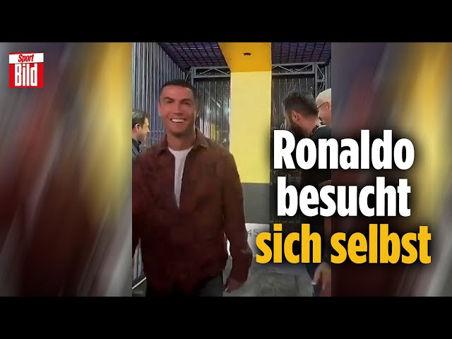 Besuch im Museum: Will Cristiano Ronaldo hier seinen eigenen Rekord knacken? | Viral daneben