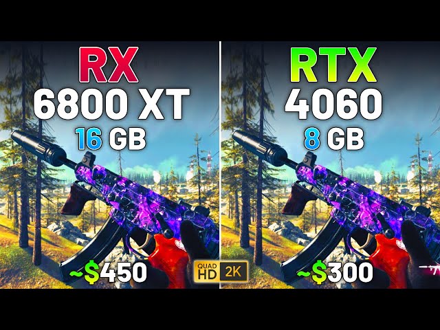 RX 6800 XT vs RTX 4060 - Test in 12 Games in 2024