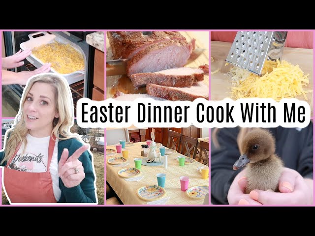Easter Dinner Cook With Me, A NEW Yummy Side Dish, Homemaker Life!