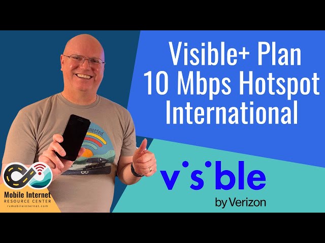 Visible+ Plan Upgraded: 10 Mbps Mobile Hotspot, Global Day Pass, 2GB per day Canada/Mexico
