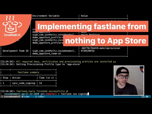 Implementing fastlane from nothing to App Store, Josh Holtz (English)