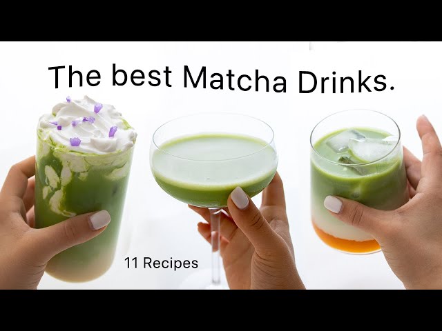 How to make Iced Matcha Latte - 8 Ways (quick & easy)