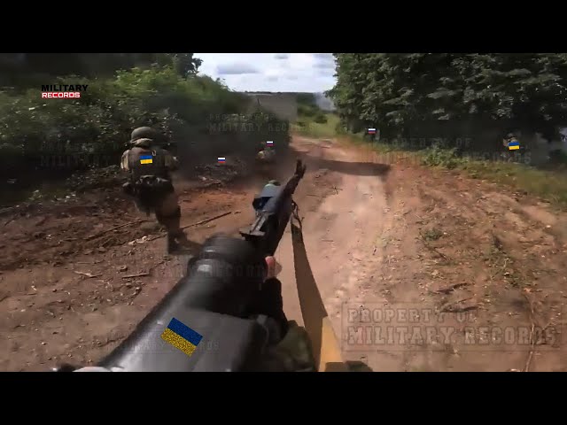 GoPro Footage!! Ukrainian troops intercept & attack Russian soldiers in banks dnipro river