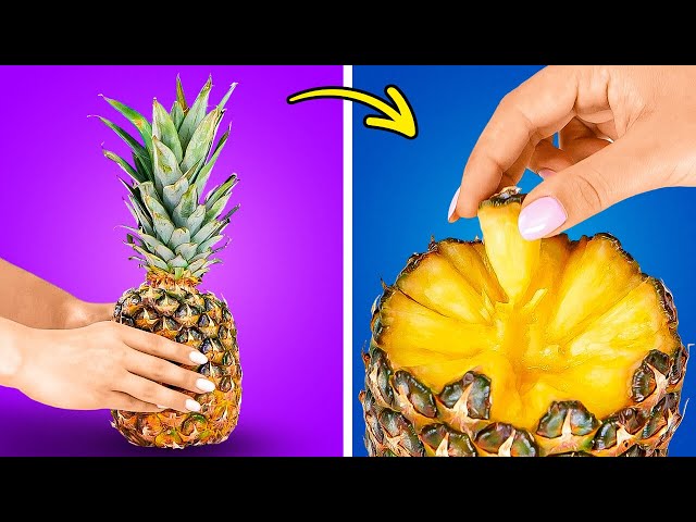 Easy Ways And Useful Tricks For Peeling And Cutting Fruits & Veggies