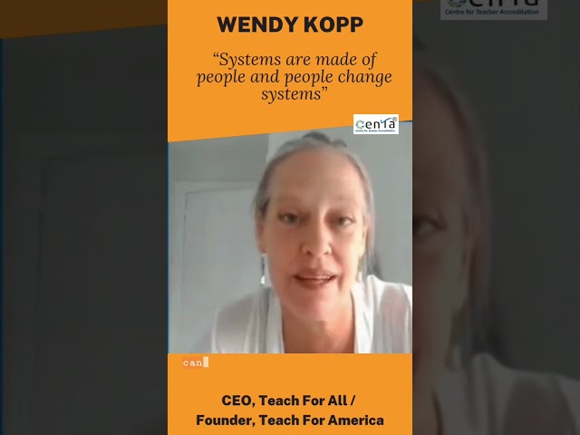 Wendy Kopp | CEO - Teach for All | Global Teachers' Meet