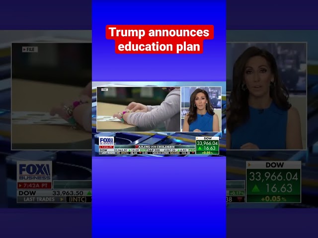 Trump unveils plans to ‘save American education and give power back to parents’ #shorts