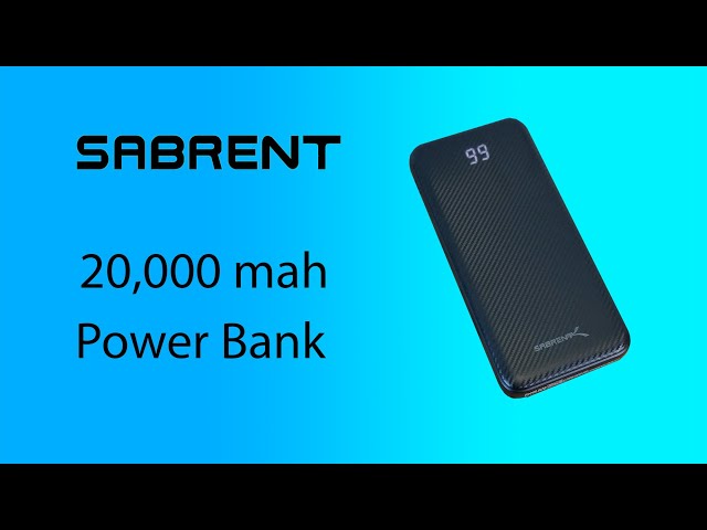 Sabrent Power Bank  (PB-Y20B) Review - 20,000 mah with USB-C and QC 3.0!